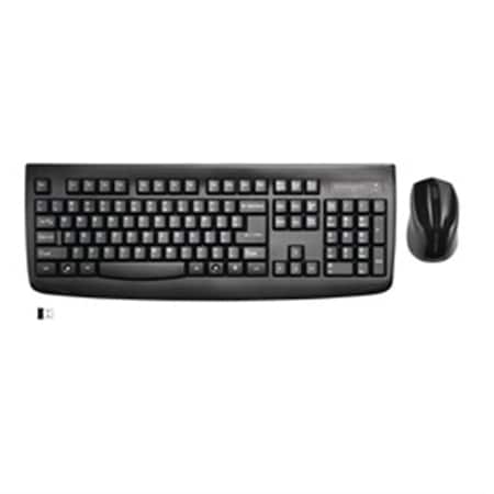 Evolve Pro Fit Keyboard with Mice Wireless Desktop Set - Black EV3367525